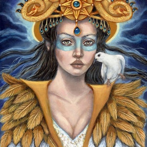 Ishtar goddess pagan illustration fine art print