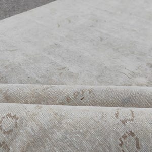 200x300 Beige Oushak Teppich, Handgewebter Türkischer Anatolischer Teppich