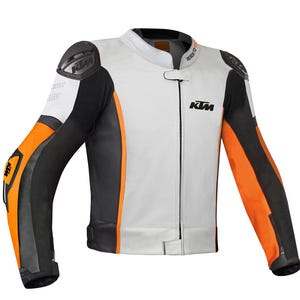 KTM Motorbike Racing Motorcycle Cowhide  Leather Jacket