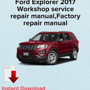 Manual de serviço e reparo do Ford Explorer 2017 (PDF)