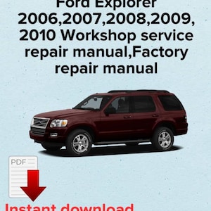 Manual de reparo do Ford Explorer 2006-2010: Serviço de oficina OEM (e-book em PDF)