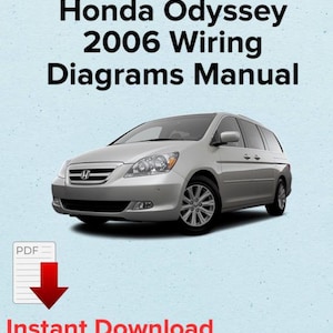 Honda Odyssey 2006 Wiring Diagrams Manual