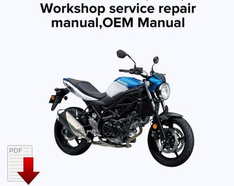 Suzuki SV650 2017,2018,2019 Workshop service repair manual,OEM Manual,Factory repair manual