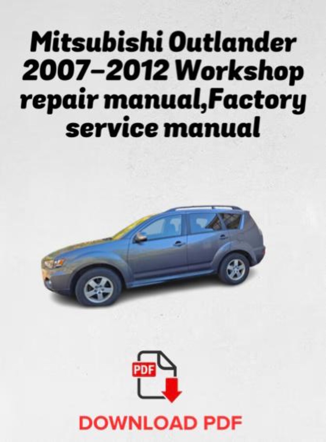 2007 MITSUBISHI OUTLANDER WORKSHOP MANUAL visual data 4