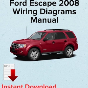 Ford Escape 2008 Wiring Diagrams Manual
