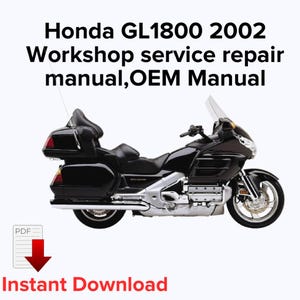 Manuale di riparazione e assistenza in officina Honda GL1800 2002 (PDF)