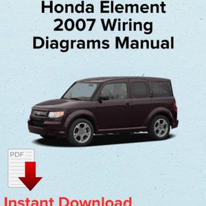 Honda Element 2007 Wiring Diagrams Manual