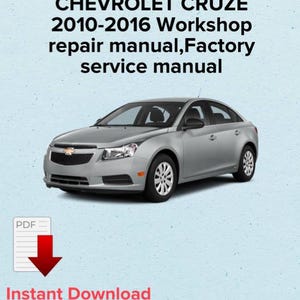 Chevrolet Cruze 2010-2016 Workshop Repair Manual (PDF)
