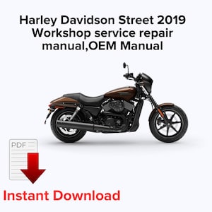 Harley Davidson Street 2019 Repair Manual: OEM Workshop Service (PDF)