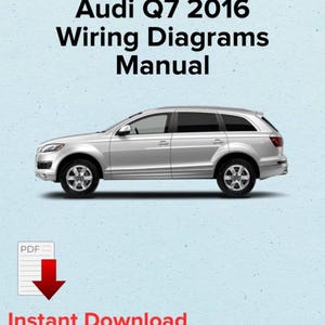 Audi Q7 2016 Wiring diagrams manual