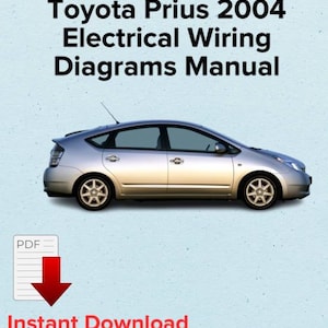 Toyota Prius 2004 Electrical wiring diagrams Manual