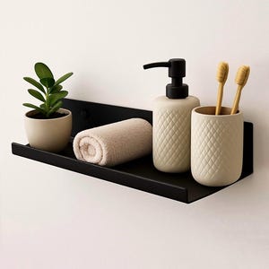 Metal Shower Shelf – Floating Bathroom Shelf – Wall Mounted Shower Caddy – Bath Organization Rack – Cosmetic Shelf – Bathroom Storage