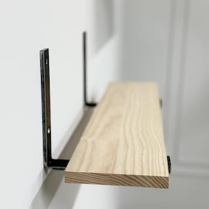 Metal Shelf Brackets – Heavy Duty Shelf Supports, Wall Mounted Brackets, Industrial Modern Design, Custom size, Black/ White /Gold
