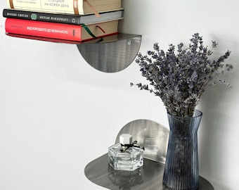 Metalen zwevende plank | Industriële stalen wandplank | Modern woondecoratie | Zwevende plank voor badkamer, keuken of woonkamer
