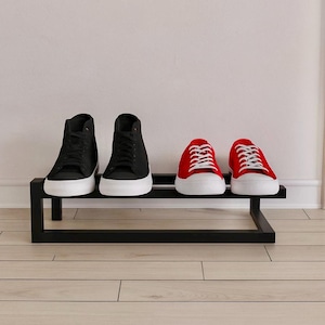 Metal Shoe Rack, Shoe Storage Organizer, Shoe Shelf for Shoes, Heavy Duty Steel Shoe Stand, Shoe Holder for Entryway, Schuhregal Modern