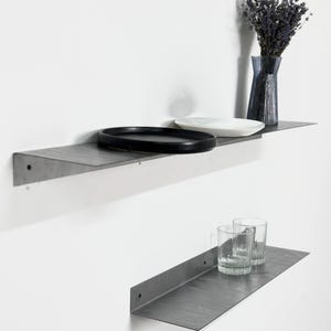 Metal Wall Shelf – Custom Size Floating Shelf – Industrial Metal Shelf – Minimalist Wall Storage – Modern Handmade Steel Shelving