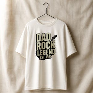 Dad Rock Legend Shirt - Funny Father's Day Gift - Rock Dad T-Shirt - Music Dad Tee - Vintage Dad Shirt - Est Year Customizable