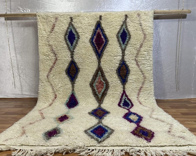 Artisan Moroccan Rug, Plush Berber Carpet, Custom Size Pure Wool, Eco Friendly Floor