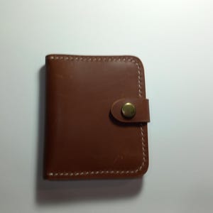 Handmade Leather Wallet | Slim Card Holder Minimalist Bifold Wallet for Men & Women