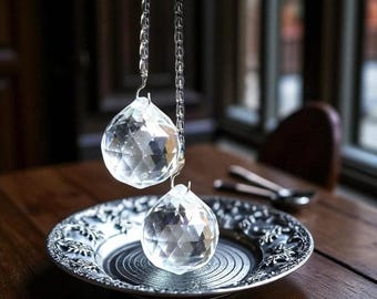 20/30/40mm Clear Faceted Crystal Suncatcher Balls – Rainbow Maker Prism Hanging Pendants for Windows, Cars, and Home Decoration (Bulk)