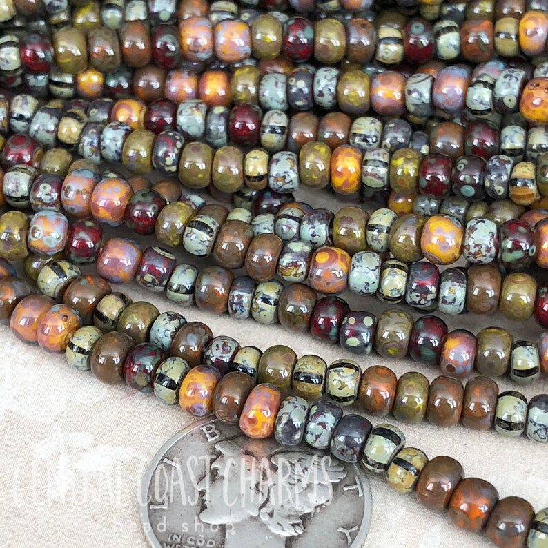 200 BLACK CZECH GLASS SEED BEADS 6//0