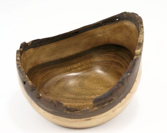 Natural Edge Walnut Art Bowl, B3003