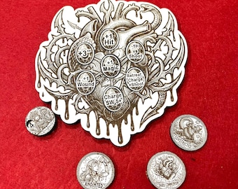 Segnalini per giochi fantasy: segnalini in MDF per Daughters of Blood (5 pezzi)