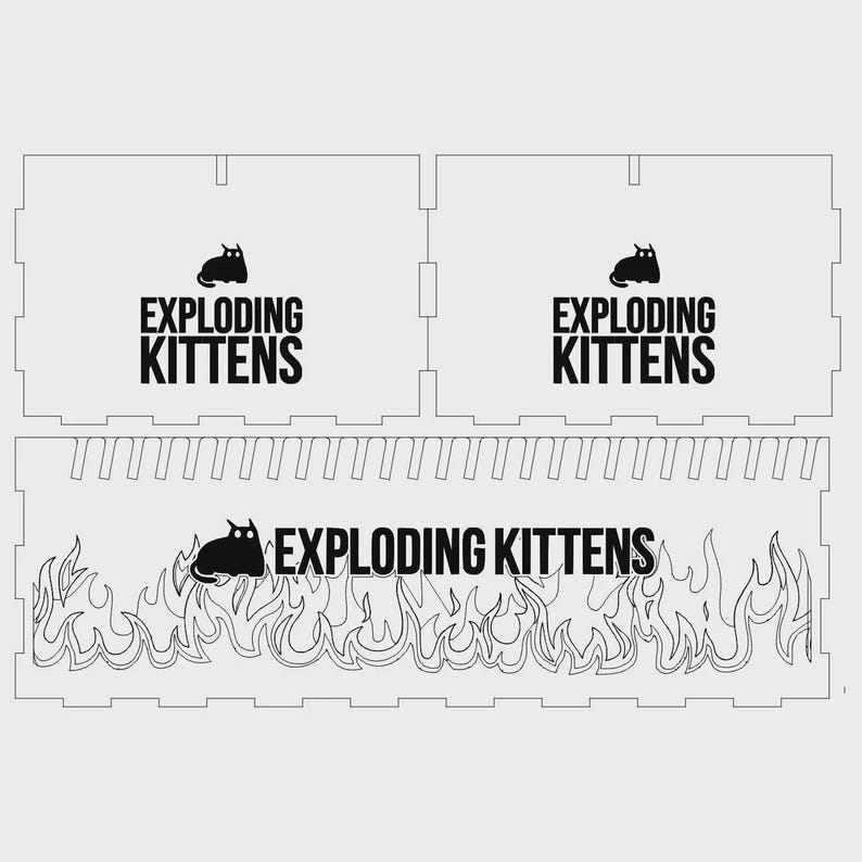 Exploding Kittens - Scatola Premium di stoccaggio (1 slot) immagine 2
