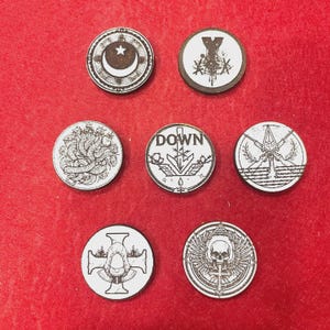 Trench Warfare Game Tokens - MDF Faction Markers and Dials