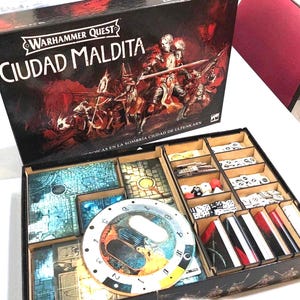 Cursed City Organizer: Custom Insert for Cards, Tokens - MDF Wood