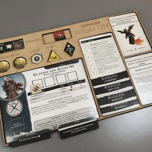 Pack of 4x Warhammer Quest Cursed City player panels