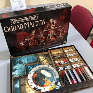 PACK: Warhammer Quest Cursed City Organizer and Player Panels - MDF Insert Kit