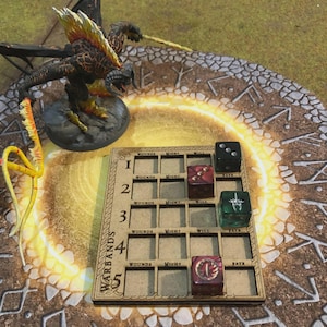 Rastreador de Exércitos da Terra Média: Organizador de Jogos MESBG (Tabuleiro Compacto de MDF)