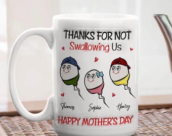 Personalisierte Tasse mit aufgeblasenem Effekt, Muttertagsgeschenk, benutzerdefinierte Keramiktasse