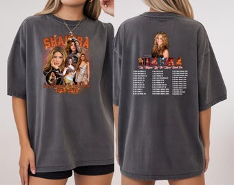 Shakira Las Mujeres Ya No Lloran Tour 2026 Concert T-Shirt