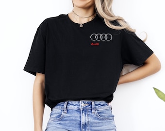 T-shirt graphique vintage avec chemise de voiture, voiture allemande rétro