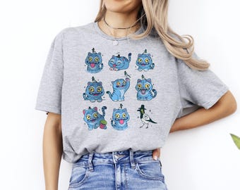 Funny Demon Cat T-Shirt, Kpop Movie Graphic Tee,gift for her