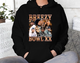 Sweat à capuche graphique Chris Brown Breezy Bowl XX, vêtements de concert unisexe