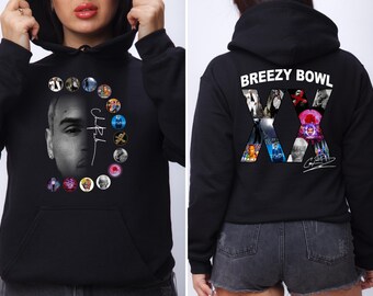 Chris Brown Breezy Bowl XX Album Hoodie, Fan Apparel, Unisex Cotton Polyester Blend