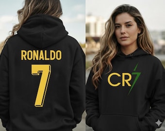 Ronaldo CR7 Fan Hoodie, Soccer Football Streetwear, Unisex Comfort, Gift for Him Her