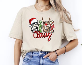 Chemise Gigi Claus de Noël, t-shirt graphique de Noël de grand-mère