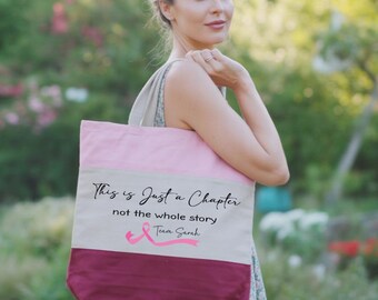 Sac fourre-tout personnalisé de sensibilisation au cancer du sein, cadeau guerrier, fourre-tout en coton