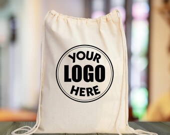 Sac fourre-tout avec texte ou logo personnalisé, cadeau personnalisé
