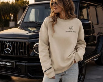 Mercedes AMG Sport Crewneck Sweatshirt, Birthday Gift, ,Printed, Custom Motorsport Apparel