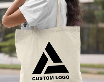 Custom Photo Tote Bag, Personalized Logo Design, 100% Cotton Bag