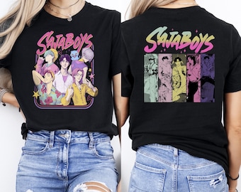 Saja Boys Kpop Demon Hunters Retro Bootleg Graphic Tee