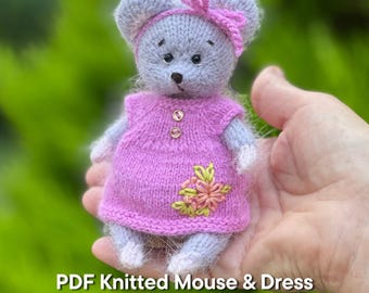 Maus Strickmuster: Mink Yarn Toy Anleitung (PDF Download)