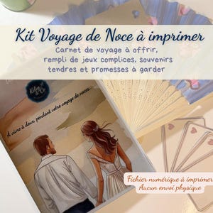 Kit Voyage de Noces à Imprimer – Cadeau Mariage Original – 15 Activités Couple + 14 Cartes Souvenirs – PDF Lune de Miel