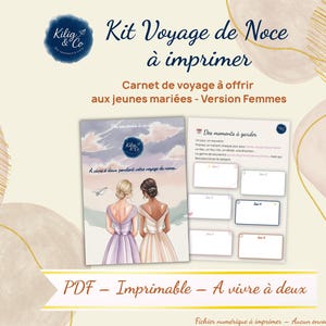 Kit de Luna de Miel Lésbica – Regalo de Boda para Mujeres y Parejas – Actividades Imprimibles – 15 Hojas + 14 Tarjetas de Recuerdo en PDF
