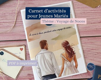 Carnet Voyage de Noces - PDF à imprimer – 15 activités Lune de Miel
